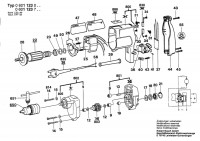 Bosch 0 601 123 041 Drill 110 V / GB Spare Parts